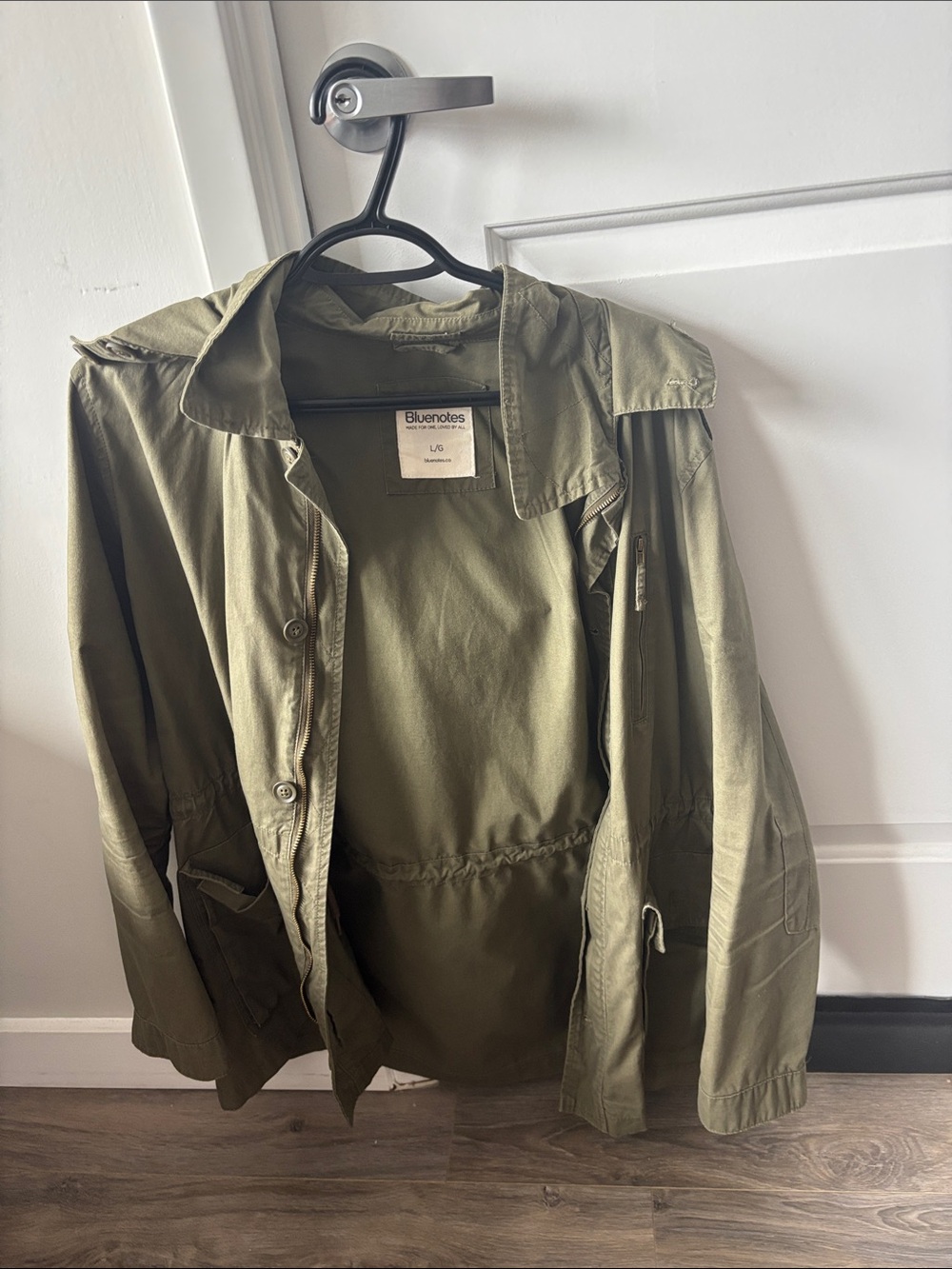 Women's Olive Green Bluenotes Spring Jacket with Hood